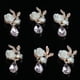 thumbnail image 4 of 10 Piezas De Aleación De Cristal Rosa Flor Botones De Espalda Plana Joyería Que Hace Hallazgos 24 Mm perfecl Resultados de la joyería de Flatback, 4 of 8