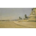 thumbnail image 2 of Joan Roig i Soler 14x10 Black Ornate Wood Framed Double Matted Museum Art Print Titled: Columbus Square, Barcelona, 2 of 5
