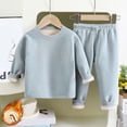 thumbnail image 2 of Hessimy Unisex Toddler Spring Summer 3M-12Y Solid 2Pcs Soft Everyday Sleepwear Pajamas, Unisex Comfort, 3M-12Y(Green,4-5 Years), 2 of 4