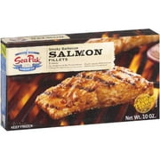 Angle View: Seapak: Smoky Barbecue Salmon Fillets, 10 oz