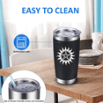 thumbnail image 3 of 20OZ Supernatural Merchandise Insulated Tumbler Coffee Cup Travel Mug,Birthday Gifts for Boys Girls,Unique Ideas for TV Show Fan,Friends,Family, 3 of 8