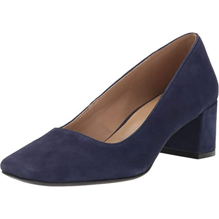 

Naturalizer Women s Karina Square Toe Pumps Haven Blue Leather Size 8.5 M