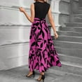 thumbnail image 5 of HAJWOH Summer Church Dresses for Women 2026 Elegant Sleeveless Summer Dresses with Belt Flowy Long Dresses Casual Y2k Boho Dresses Pink XL, 5 of 5