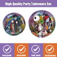 thumbnail image 2 of Nightmare Theme Party Tableware Set Christmas Nightmare Tablecloth, Plates and Napkins Nightmare Party Supplies Before Christmas Birthday Party Decorations, 2 of 8