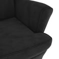 thumbnail image 4 of vidaXL Fauteuil Velours Noir, 4 of 6