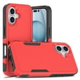 thumbnail image 1 of [PST] iPhone 16 Hard Case, Dual Layers Heavy Duty Rubber Armor Bumper Hard Case Cover, 1 of 5