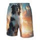 thumbnail image 4 of Fotbe Cloud Border Collie Trajes de Baño Estampados para Hombre, Shorts de Verano de Secado Rápido, Ropa de Playa, Bañadores-Small, 4 of 6