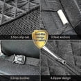 thumbnail image 4 of 100% Waterproof Dog Car Seat Cover, Dog Seat Cover With Side Wings, Rear Pet Seat Cover-black, Hammock Convertible, 4 of 5