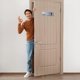 thumbnail image 2 of 2 letreros de baño para hombres y mujeres, de aluminio, autoadhesivos, para puerta de baño, para negocios, oficinas, hogares, puertas públicas y paredes., 2 of 6