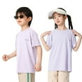 thumbnail image 3 of 3-Pack Kids Short Sleeve T-Shirts, Breathable UPF 50+ Quick-Dry Mesh Solid Tees for Boys & Girls, 3 of 3