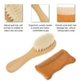 thumbnail image 5 of Peine Irfora 2 unids / set Cepillo de Pelo de Bebé Peine Lana Natural Cepillo de Pelo de Madera Recién Nacido Peine Infantil Cabeza Masajeador Kit de Aseo de Bebé Irfora Peine, 5 of 5