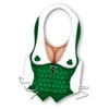 Club Pack of 24 Green and White Shamrock Women Adult St. Patrick's Day Vests - One Size