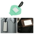 thumbnail image 5 of Unique Bargains 1 Pc Letter Shell Luggage Tag for Travelling Green Soft Rubber, 5 of 5
