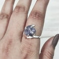 thumbnail image 3 of NEW Tanzanite Ring, Rough Tanzanite Gemstone Ring, December Birthstone, Cross Prong Ring, 925 Sterling Silver, Womens Ring, Christmas, Thanksgiving, Handmade, Statement Jewelry, Rough Gemstone Jewelry, 3 of 5