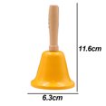 thumbnail image 2 of Loud Hand Call Bell with Wooden Handle，Christmas Jingle Bells, 2 of 5