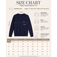 thumbnail image 7 of QUALFORT Women’s Crew Neck Pullover Sweater, Soft Midweight Long Sleeve Wool Blend Knit Top, Navy, Size XL, 7 of 7