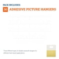thumbnail image 3 of Picture Hang Solutions Plastic Adhesive Sawtooth Hangers for Frames and Foam Cores 30 Pieces Per Pack, 3 of 4