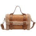 thumbnail image 1 of Bolso Pequeño Cuadrado Hombro Mano Terciopelo Felpa Con Solapa Ante para Mujer, 1 of 9