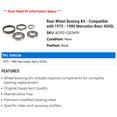 thumbnail image 2 of Rear Wheel Bearing Kit - Compatible with 1973 - 1980 Mercedes-Benz 450SL 1974 1975 1976 1977 1978 1979, 2 of 2