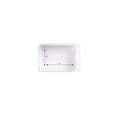 thumbnail image 2 of Homz 3 Gallon Plastic Storage Tote, Clear and Blue, 2 of 8