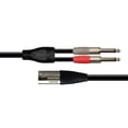 thumbnail image 3 of Cable para Audio SC137 6.3x2 Mono a 1 Cannon Macho XSS Bajo nivel de ruido, Negro, 3 of 3