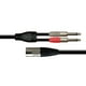 thumbnail image 3 of Cable para Audio SC137 6.3x2 Mono a 1 Cannon Macho XSS Bajo nivel de ruido, Negro, 3 of 3
