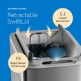 thumbnail image 6 of hOmeLabs Robust 13 Gallon Sensor Trash Can, Retractable Butterfly Lid, Batteries Included, Maximizing Space, Easy to Clean, Battery-Powered - Stainless Steel, 6 of 7