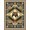 Terracotta Teal Brown, Pattern 14, variant on ODIKA 8'x10' Washable Area Rug Non-Shedding, Easy Care, Cowboy Southwestern Border Motif Mens Decorations Reindeer Cabin Flowing Dynamic for King Size Bedroom Under Bed, Master Suite