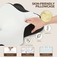thumbnail image 5 of MOONORAH Memory Foam Pillows Neck Support Pillow for Pain Relief,Ergonomic Cervical Pillow Sleeping for Shoulder Pain,Orthopedic Contour Bed Pillow for Side Back Stomach Sleepers,Blac,Queen 24×14.9in, 5 of 9