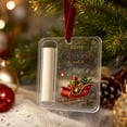 thumbnail image 6 of AURIGATE Acrylic Christmas Money Holder Ornament Clear Cash Gift Ball with Slot and Velvet Ribbon Double Sided Printed Hanging Decoration for Tree Holiday Gift, 6 of 7