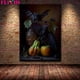 thumbnail image 4 of Pintura en lienzo de murciélagos de frutas, colibrí, polilla, Baby Skunks, arte de pared Vintage, póster de Arte de animales de fantasía antigua gótica, decoración impresa, 4 of 4