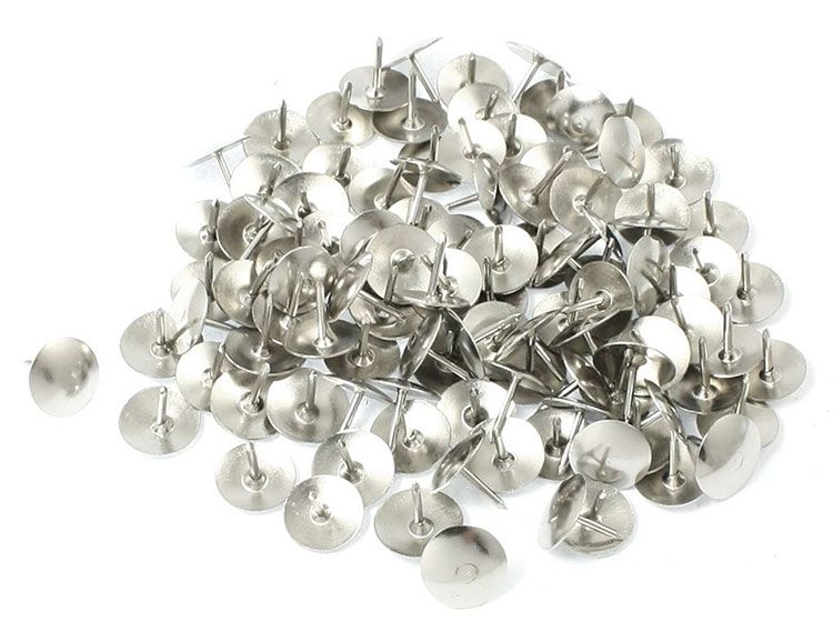 Allary Thumb Tacks Silver/Gold, 300ct Pack Pack of 2