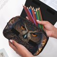 thumbnail image 6 of Kdxio Classical Style Brown Owl for Double Compartment Pen Case Oxford Organizer with Zipper Pockets for Students Artists, 6 of 7
