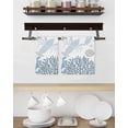 thumbnail image 3 of Blue Beige Coastal Kitchen Dish Towels for Drying Dishes Set of 3, Summer Lobster Coral Nautical Waffle Weave Microfiber Hand Tea Bathroom Towels Quick Dry & Absorbent Towel 15.7x23.6, 3 of 7