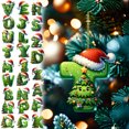thumbnail image 5 of BGZLEU 26 Green Alphabet Ornaments for Christmas Tree Initial Letter Santa Claus Pendant with Xmas Tree Mini Monogram Hanging Decorations for Christmas Tree Party Gifts DIY Decor (T), 5 of 6