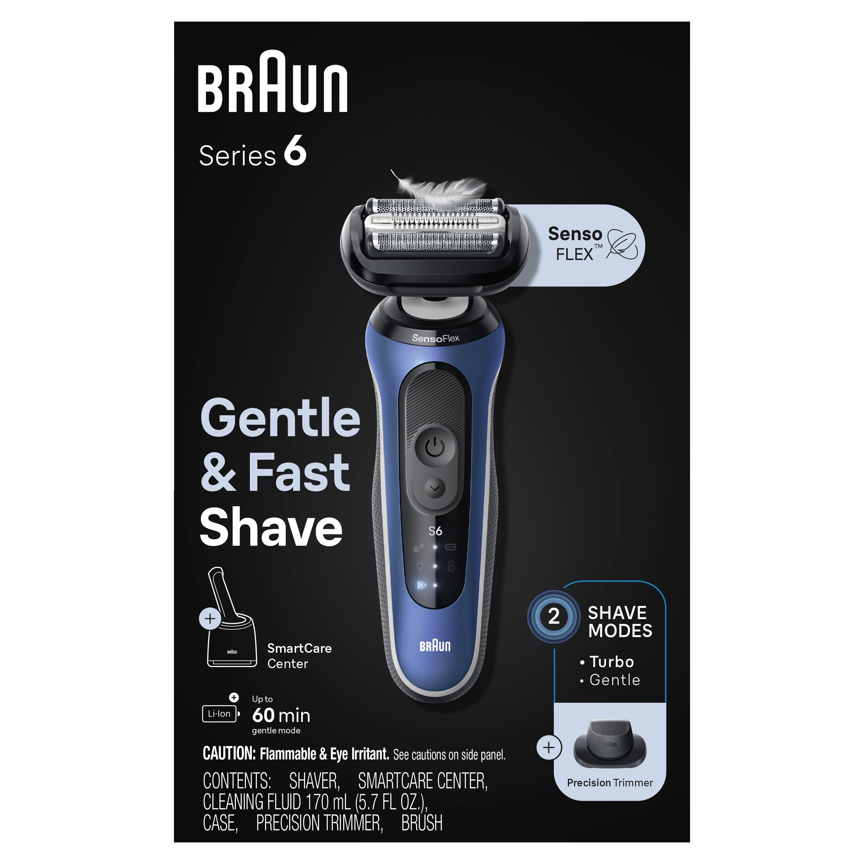 Braun Series 6 6172cc Electric Shaver with Trimmer + SmartCare Center