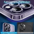 thumbnail image 3 of Crystal Clear Case for iPhone 14 Pro, [Not Yellowing] [Camera Protection] [Military Grade Drop Tested] Shockproof Protective Phone Case Soft Silicone Slim Cover, 6.1 inch, Transparent, 3 of 16