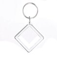 thumbnail image 1 of LLavero de acrílico en blanco para mujer, colgante de imagen transparente en blanco, marco de fotos transparente, borlas a presión, foto de inserción personalizada, 1/5 piezas, 1 of 4