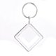 thumbnail image 1 of LLavero de acrílico en blanco para mujer, colgante de imagen transparente en blanco, marco de fotos transparente, borlas a presión, foto de inserción personalizada, 1/5 piezas, 1 of 4