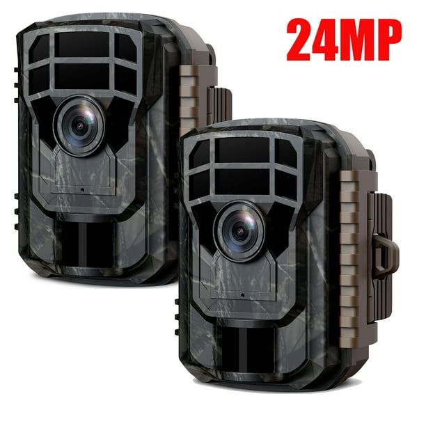 CAMPARK 2 Pack Trail Camera 24MP 1080P Hunting Deer Game Camera with