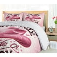 thumbnail image 4 of Ambesonne Funny Duvet Cover Set, Save a Horse Ride a Cowboy, Queen, Pink and Seal Brown, 4 of 5