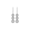 thumbnail image 2 of ARAIYA FINE JEWELRY Sterling Silver Round Diamond Dangle Earrings (1/2 cttw, I2-I3 Clarity, I-J Color), 2 of 6