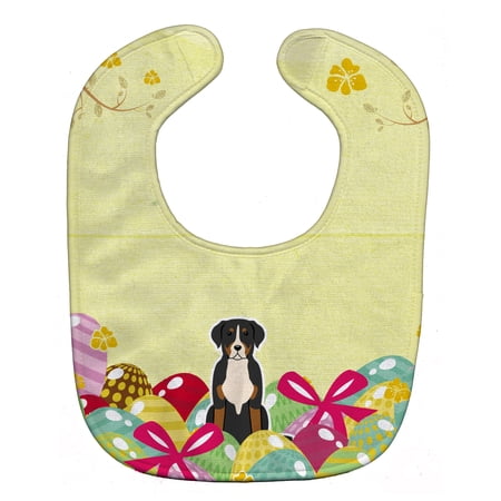 Easter Eggs Greater Swiss Mountain Dog Baby Bib