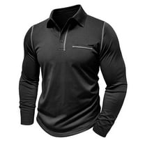 hotojiny Men’s Shirts Lightweight Regular Fit Long Sleeve Casual Golf Shirt Classic Cotton Button Collared Work T Shirts