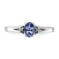 thumbnail image 5 of Primal Silver Sterling Silver Polished Tanzanite and Diamond Ring, 5 of 5