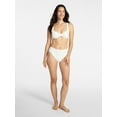 thumbnail image 3 of Time and Tru Women's and Women's Plus Size Ribbed Mid Rise Bikini Swim Bottoms, Sizes XS-3X, 3 of 5