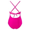 thumbnail image 3 of WILLBEST Traje de Baño Corto para Mujer, Traje de Baño de Cintura Alta con Recortes, Cruzado con Lazo En La Espalda, Traje de Baño de 1 Pieza, 3 of 4