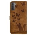 thumbnail image 6 of Wallet Case Designed for Samsung Galaxy S21 Plus for Women,Flip Folio Cover with Butterfly Embossed PU Leather Kickstand Credit Card Holder Slots Magnetic Wrist Strap Phone Case, Brown, 6 of 13
