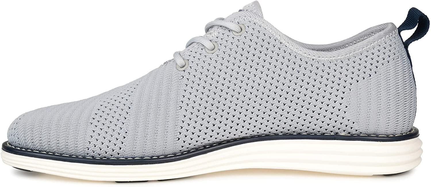 Vance Co. Mens Novak Tru Comfort Foam Knit Lace-up Round Toe Dress Shoe, Widths Available