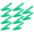 thumbnail image 1 of 10 clips de prueba eléctricos de corriente nominal de 20 A, abrazadera de prueba de apertura de 10 mm para maquinaria de soldadura de equipos electrónicos, color verde VoborMX herramienta, 1 of 8
